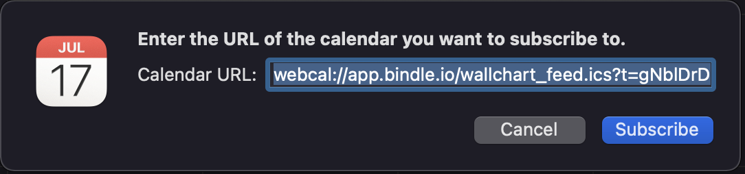 Apple PTO Calendar prompt